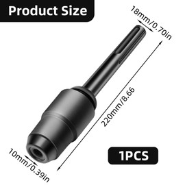 SDS Max to SDS Plus Adapter for Rotary Hammers, Chuck Adaptor Converter, Drills Chuck Drill Converter Shank Quick Tool SDS Max to SDS Plus Adapter for Hammer Drills