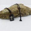 Joddfly Bone Cross Pendant Necklace, 25 Inch Adjustable