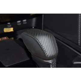 Zacxoxsr Genuine Leather Gear Shift Knob Cover Trim Protector Cap for Toyota 2019 2020 2021 2022 2023 2024 2025 RAV4 2020-2025 Highlander 2024 2025 Grand Highlander Accessories