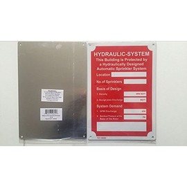 Hydraulic System This Building Is Protected By Sign (Aluminium 7X10)