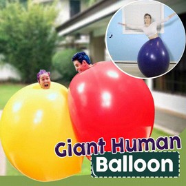Excras 72 Inch Large Balloons Party Balloons Round Latex Balloons Large Balloons Bump Shock Absorption Giant Balloons Humans Climb Stress Relief Bump Battle