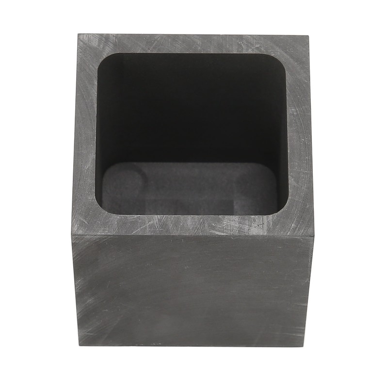 Graphite Crucible Squared Dense Graphite Sturdy Durable Corrosion Resistant Good