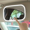 LED Light Car Mirror Touch Control Adjustable Brightness Portable Rugged