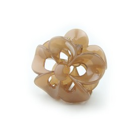 Meilliwish Flower Beautiful Hair Claw Clip for Women (D68)(Brown)