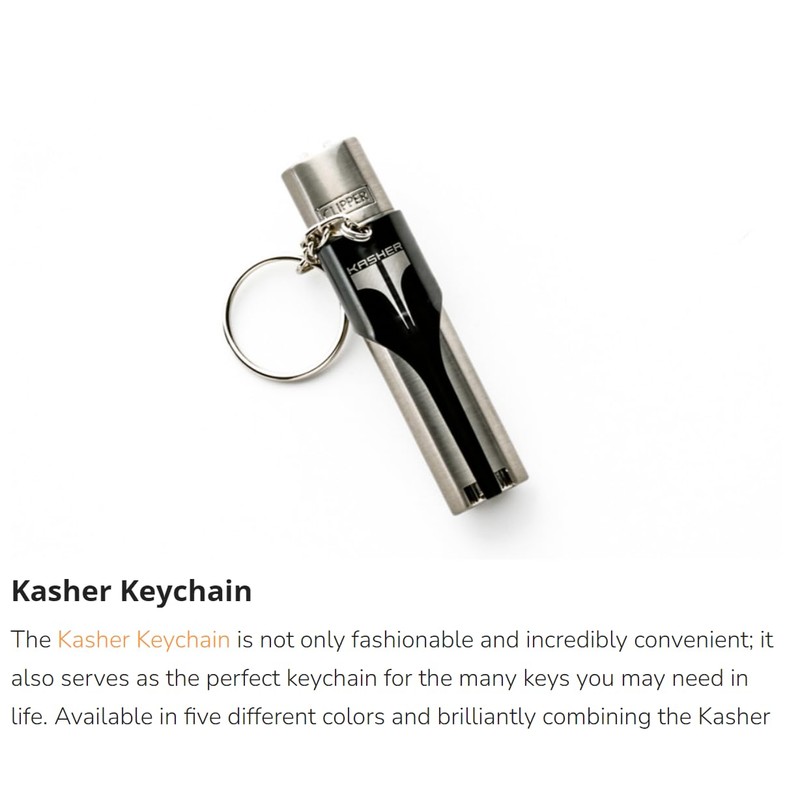 KASHER Keychain (Green) - World's Best Lighter Tool! Keychain Edition!