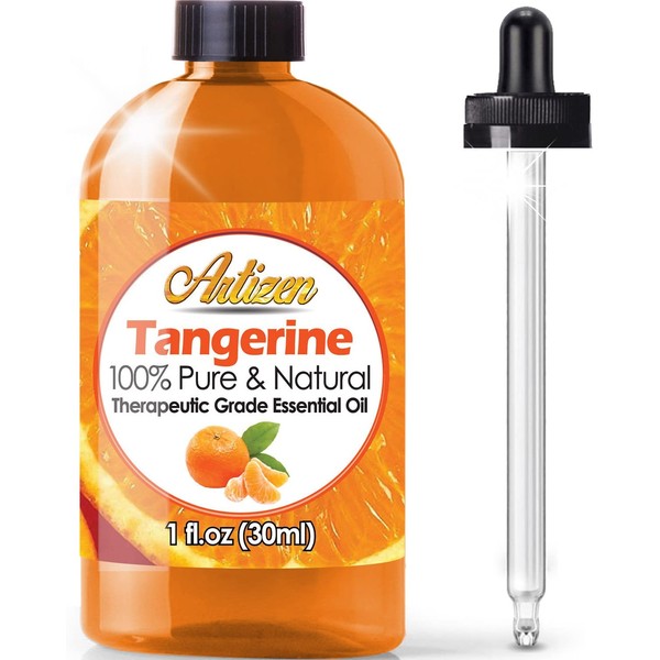 Artizen Tangerine Essential Oil (100% Pure & Natural - UNDILUTED) Therapeutic Grade - Huge 1oz Bottle - Perfect for Aromatherapy, Relaxation, Skin Therapy & More!