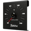 Premium Aluminum Sauna Thermometer - 100% Anodized Aluminum, Large Numbers,