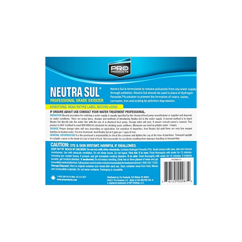 Pro Products HP05N Neutra Sul Professional Grade Oxidizer (5 Gallon)
