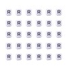 Pandahall 50g/300pcs Acrylic A-Z English Letter R Beads Alphabet Cube