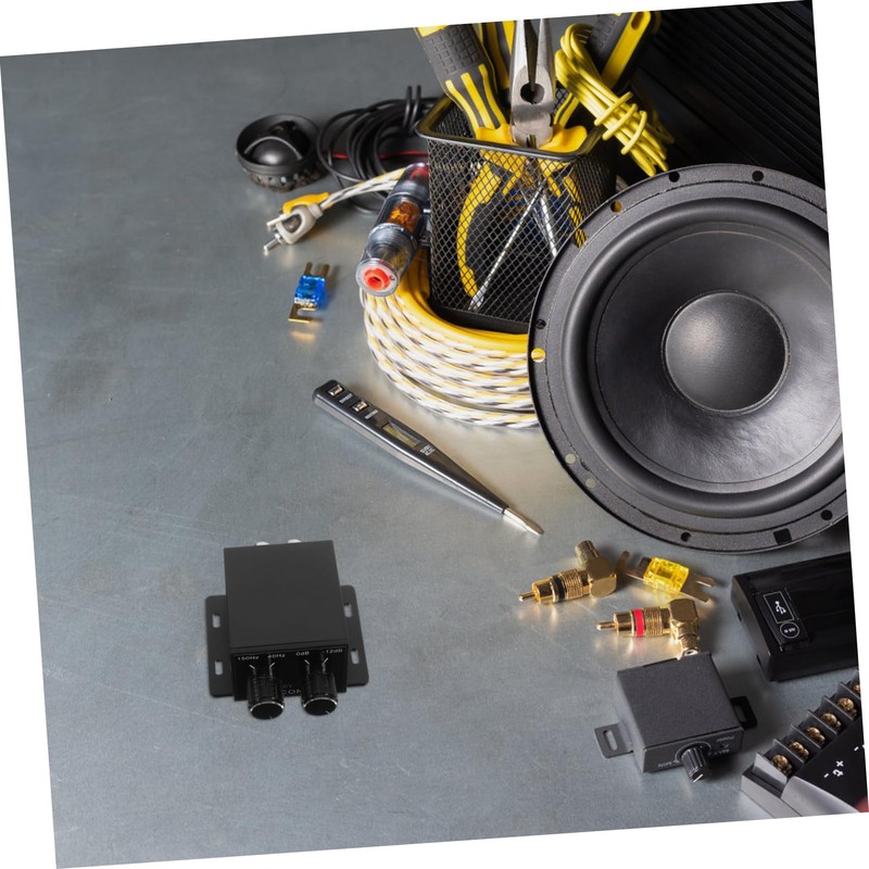 Mikinona Bass Knob Car Amplifier Bass Knob Level Controller Volume