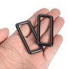 QUARKZMAN Metal Rectangle Ring, Metal Rectangular Buckles and Clasps, Webbing