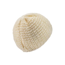 Sterntaler Knitted Hat with Small Attached Ears - Unisex Baby Beanie with Cotton Fleece Lining, ecru