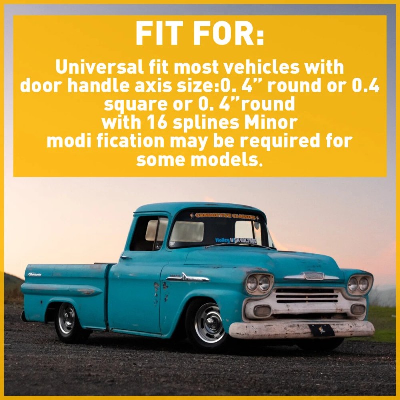 unbrand Chrome Billet Aluminum 4 1/4 Window Crank Handle Rod