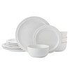 Pfaltzgraff Blooming Meadow 12 Piece Plates Bowls Dinnerware Set, Service