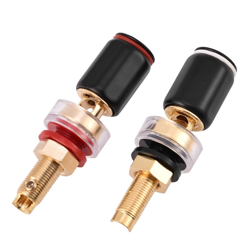 Binding Post Terminal Speaker Connector Welding Copper Terminal for 4