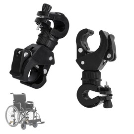 FUSONGQINTANG Pack of 2 Torch Holder Bicycle Light Holder 360 Degree Rotatable Bicycle Light Clamp Holder for Torch Umbrella U-Lock