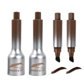 Eyebrow Pencil Liquid, Waterproof Eyebrow Brush and Eyebrow Gel Set, Multifunctional Angled Eyebrow Brush Brow Gel for Eyebrows and Hairline