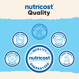 Nutricost Collagen Peptides Powder 1LB (454 G) - Grass Fed Bovine Collagen Hydrolysate (Unflavored)