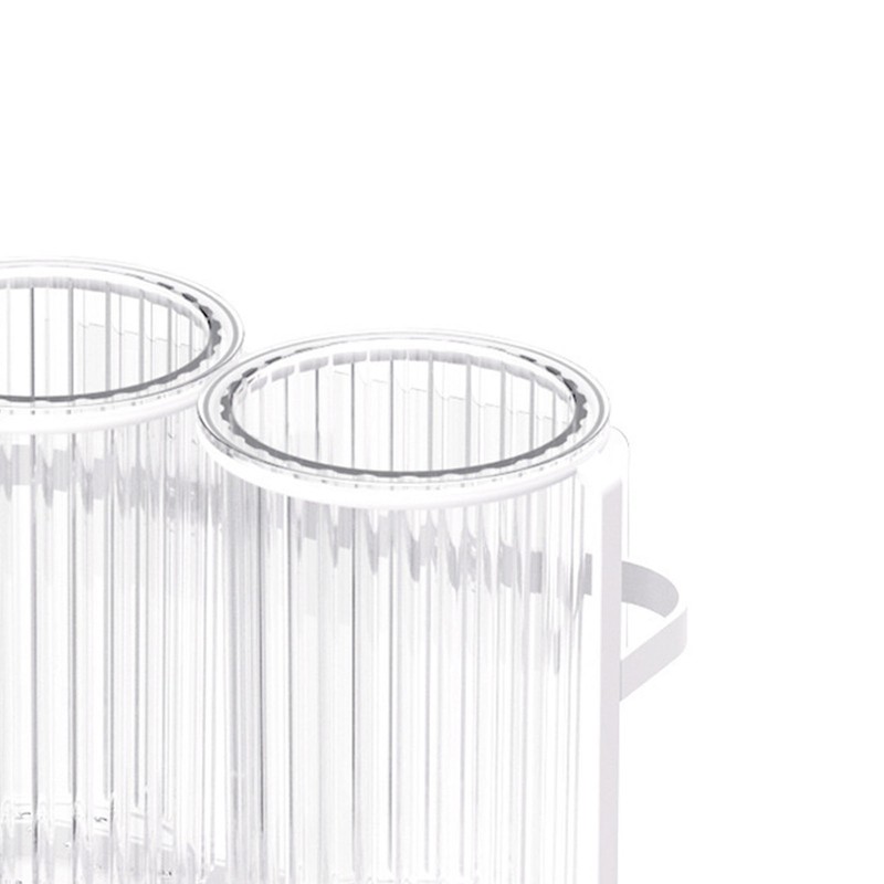 Utensil Holder Organizer for Countertop Chopstick Drainage Box 2 Divided