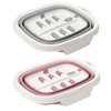 Folding foot bath acupressure high durability exfoliation pink