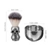 Healeved 1set Man Shaving Brush Kit Fiber Brush and Foaming