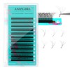 Volume Eyelashes, 5DW D Curl, Mixed Length Eyelash Extension Accessories,