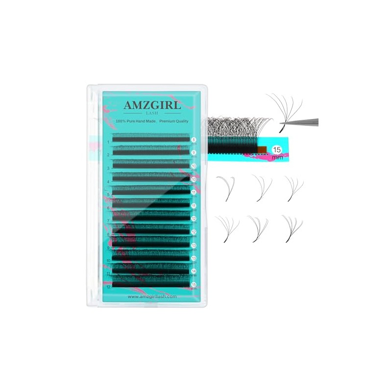 Volume Eyelashes, 5DW D Curl, Mixed Length Eyelash Extension Accessories,