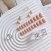KQueenest Uñas Postizas De Gel Con Brillo De Espejo, Uñas