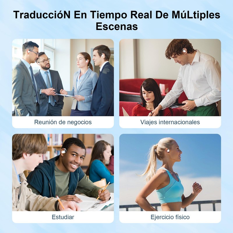 Dolisbie Auriculares de Traducción de Lenguaje AI, Language Translator en