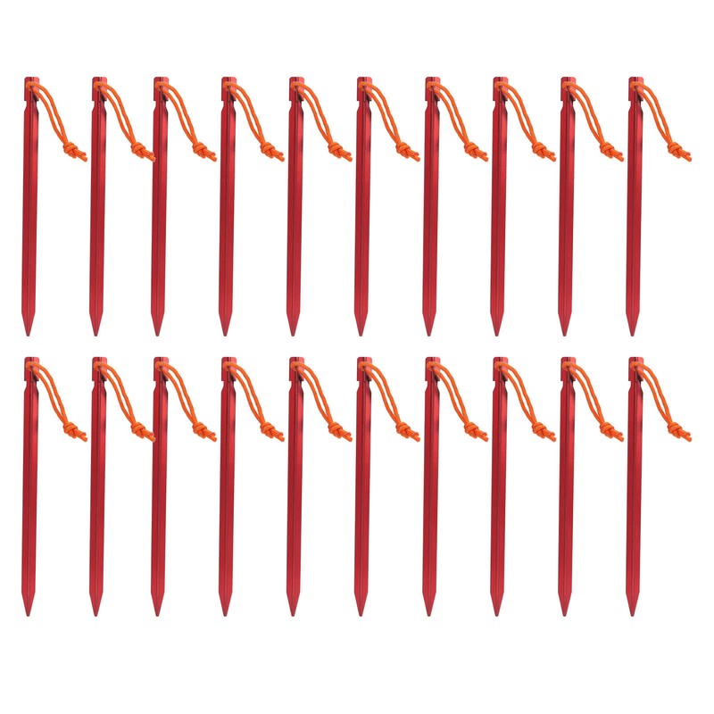 20pcs Tent Stakes V Shape Heavy Duty Tent Peg with