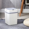 Trash Can 12L Smart Sensor Stable Dealing Cover Simple Style