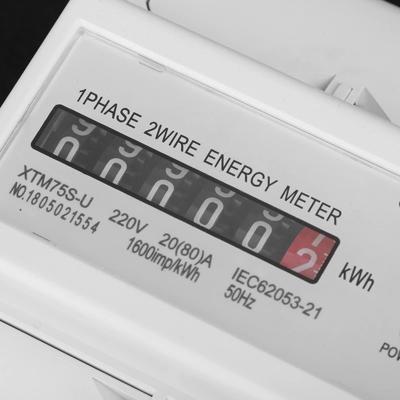 Smart Single-Phase Meter 220V DIN-Rail Electricity Energy Meter Digital 1