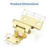 JOYDECOR 60 Pack 30 Pairs Gold Semi-Overlay 1/2 Inch Self-Close
