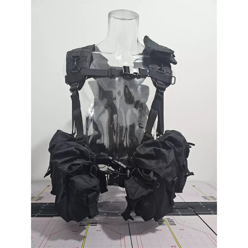 yaos Russian SMERSH M1 Tactical Vest MOLLE Chest Rig Black