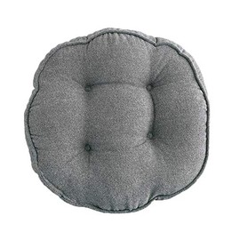 Vctops - Almohadillas suaves para sillas de 45,7 cm de diámetro, muy cómodas, gruesas, redondas, para cocina, comedor, sillas de oficina (gris, 45,7 x 45,7 cm)