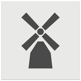 Windmill Netherlands Holland Wall Cookie DIY Craft Reusable Stencil - 11.5 Inch