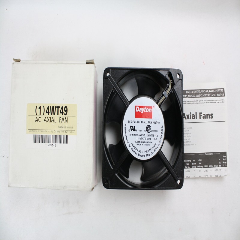 Dayton 4Wt49 Fan, Axial, 55 Cfm, 115 V
