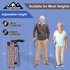 supregear Folding Cane, 5-Level Adjustable Height Walking Stick Lightweight Collapsible