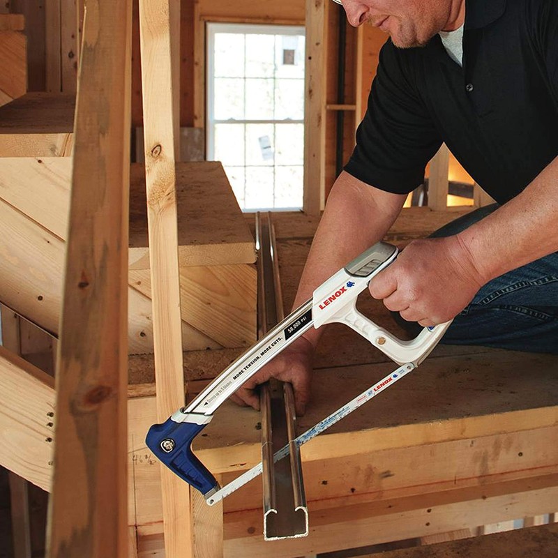 LENOX Tools High-Tension Hacksaw, 12-inch (12132HT50) (Metal/Improved Version)