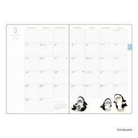 2026 Planner B6 Block Weekly mofusand/Penguin Cat