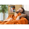 Utopia Bedding Fleece Blanket King Size Burnt Orange 300GSM Luxury