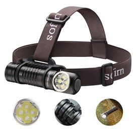 weneasker 4000 Lumen Kopflampe aufladbar, Sofirn HS41 LED Stirnlampe 5000K hohe CRI Taschenlampe magnetisch für Arbeit, Joggen, Camping