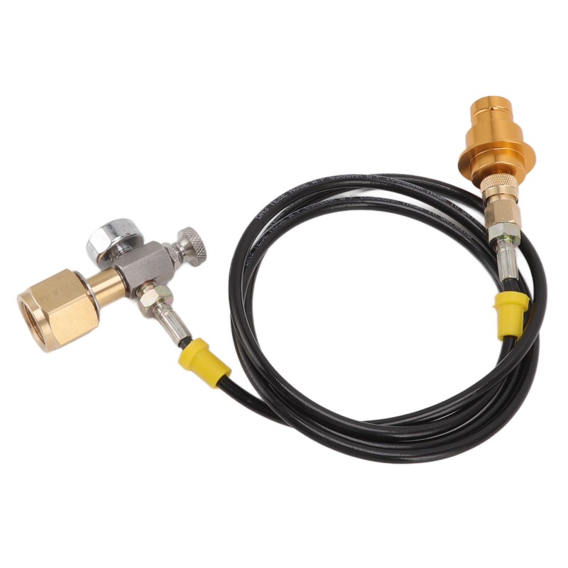 Soda Maker Adapter Hose Kit 1.5m Black Hose with Gold