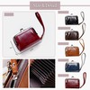 Kanpari Women's Gama Wallet Leather Coin Purse, Mini Wallet, Gamaguchi