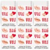Red & Pink Valentine's Day Foil Tattoos - (24 Count)