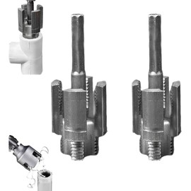 2025 New Pipe Thread Cutting Tool,Integrated Internal & External Pipe Threading Tool,Electric Drill Compatible PVC Pipe Threader Kit,1/2" (DN15) 3/4" (DN20) Pipe Sizes Rethreading Tool