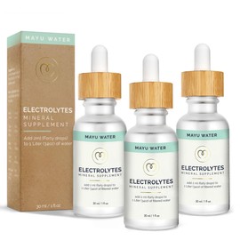 mayu MAYU Electrolyte Water Drops - Fast Absorption Mineral Drops for Drinking Water, Electrolyte Mix Minerals for Water - 100% Pure Mineral Drops, Dehydration Solution, Sugar Free Electrolytes - 30 ml (3)