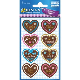 Avery Zweckform 55142 Decoration Decal (Gingerbread Heart) 8