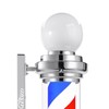 WDZD 35'' Silver Barber Pole Light