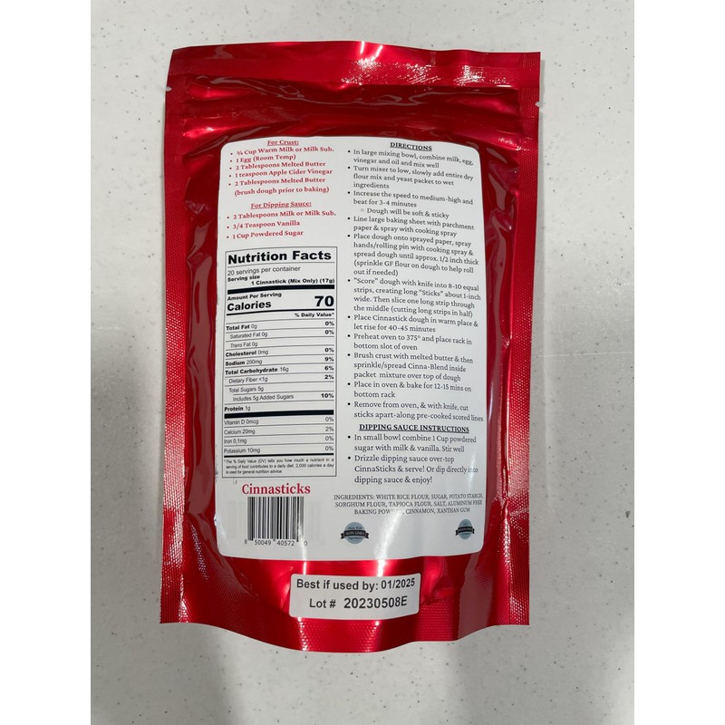 Gluten-Free CinnaSticks Mix with Dipping Sauce